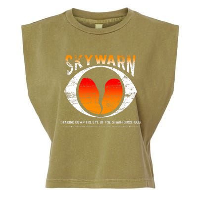 Skywarn Distressed Garment-Dyed Women's Muscle Tee