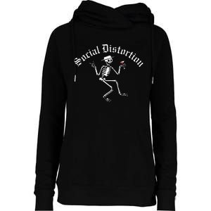 Social Distortion Skelly Womens Funnel Neck Pullover Hood