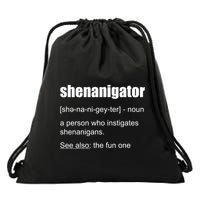 Shenanigator Definition Drawstring Bag