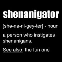 Shenanigator Definition Drawstring Bag