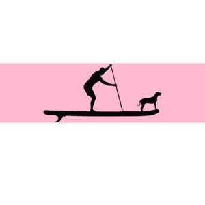 SUP Dog Stand Up Paddle Board Paddling Surf Surfing Bumper Sticker