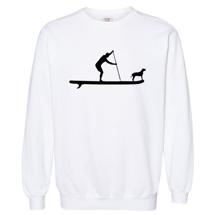 SUP Dog Stand Up Paddle Board Paddling Surf Surfing Garment-Dyed Sweatshirt