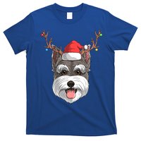 Schnauzer Dog Santa Claus Hat Christmas Xmas Reindeer Gift T-Shirt