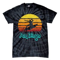 San Diego Souvenir Retro Surf Vintage California Ees Gifts Tie-Dye T-Shirt