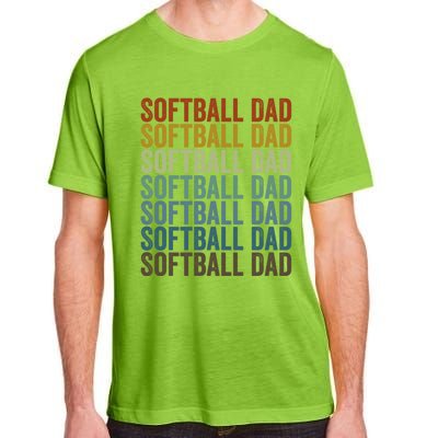 Softball Dad Softball Dad Gift Adult ChromaSoft Performance T-Shirt