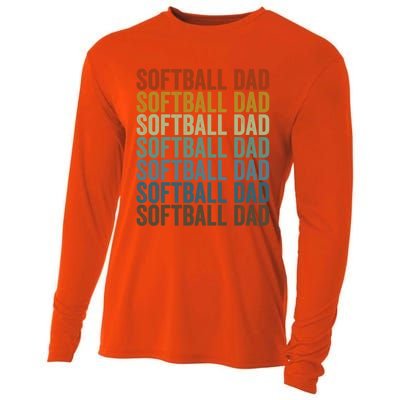 Softball Dad Softball Dad Gift Cooling Performance Long Sleeve Crew