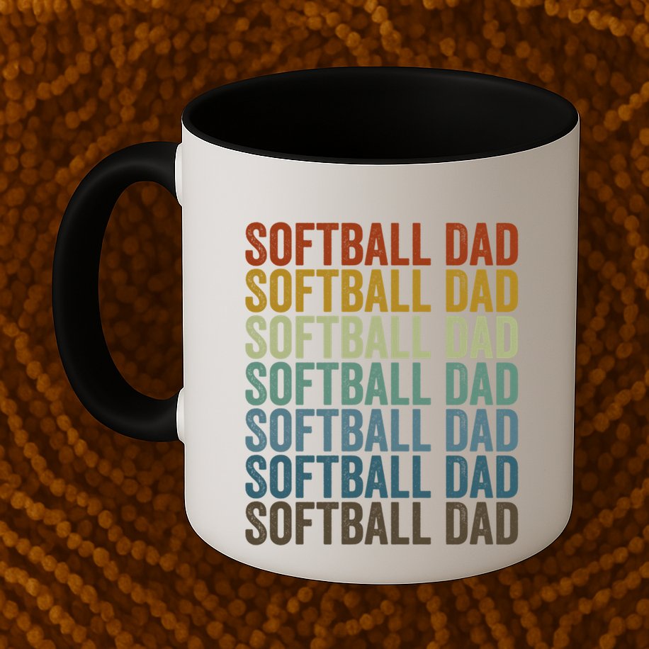 Softball Dad Softball Dad Gift Mug
