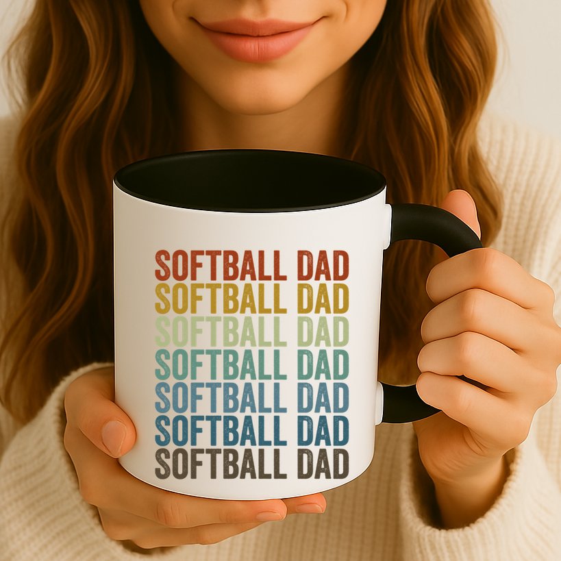 Softball Dad Softball Dad Gift Mug