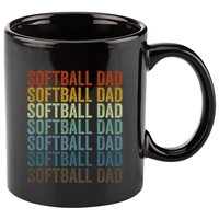 Softball Dad Softball Dad Gift 11oz C Handle Ceramic Mug