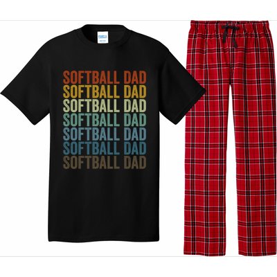 Softball Dad Softball Dad Gift Pajama Set