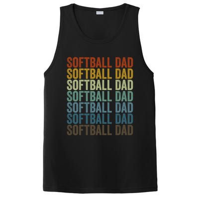 Softball Dad Softball Dad Gift PosiCharge Competitor Tank