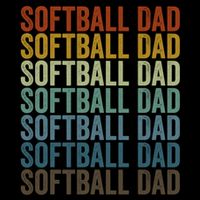 Softball Dad Softball Dad Gift Toddler Fine Jersey T-Shirt