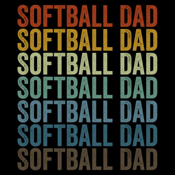 Softball Dad Softball Dad Gift Toddler Fine Jersey T-Shirt