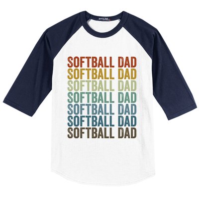 Softball Dad Softball Dad Gift Baseball Sleeve Shirt