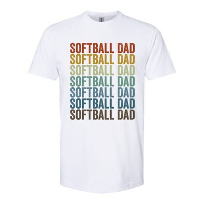 Softball Dad Softball Dad Gift Softstyle CVC T-Shirt