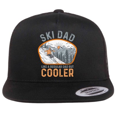 Ski Dad Flat Bill Trucker Hat