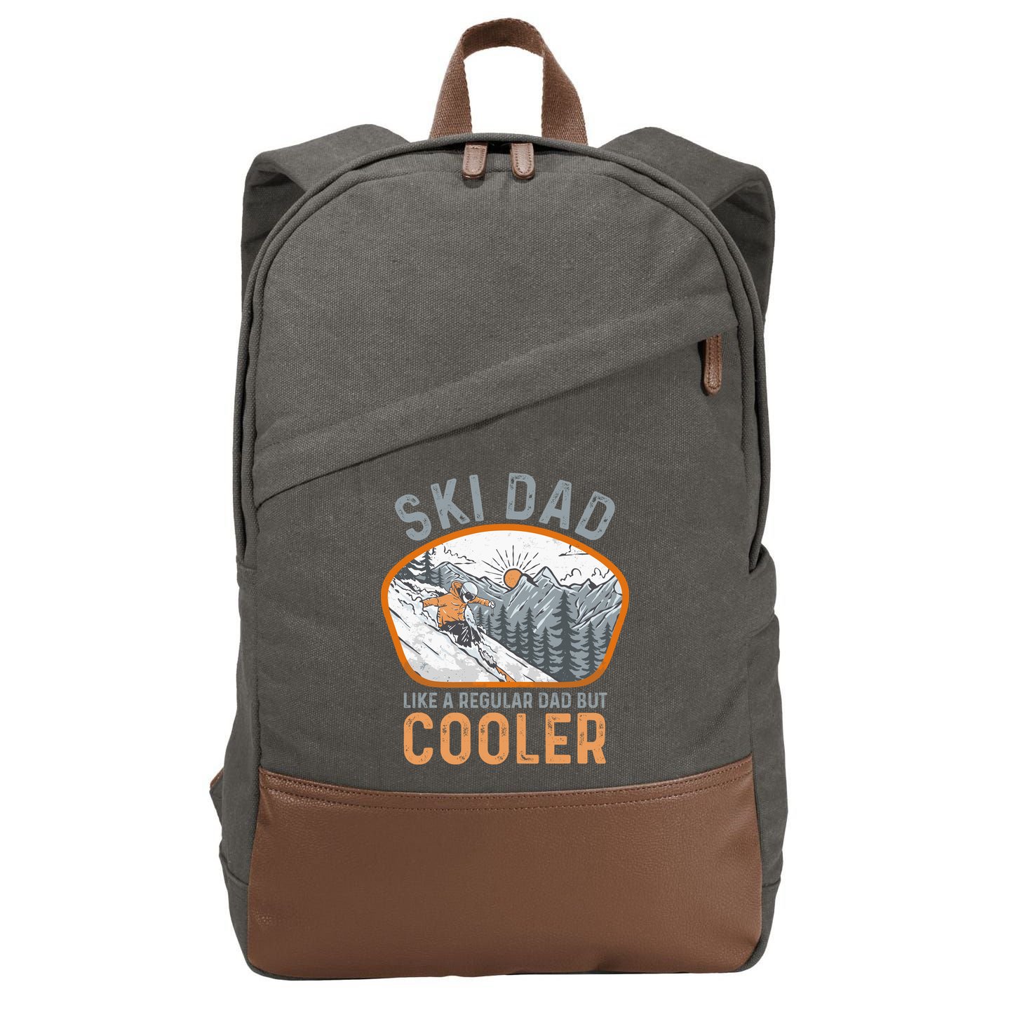 Ski Dad Cotton Canvas Backpack