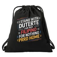 Support Duterte  Stand with Duterte PRRD Supporter DU30 Drawstring Bag