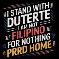 Support Duterte  Stand with Duterte PRRD Supporter DU30 Flat Bill Trucker Hat