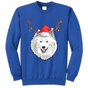 Samoyed Dog Santa Claus Hat Christmas Xmas Holiday Reindeer Cool Gift Sweatshirt