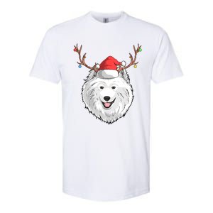 Samoyed Dog Santa Claus Hat Christmas Xmas Holiday Reindeer Cool Gift Softstyle CVC T-Shirt