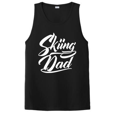 Skiing Dad Ski Skier Father Cute Gift PosiCharge Competitor Tank