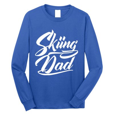 Skiing Dad Ski Skier Father Cute Gift Long Sleeve Shirt