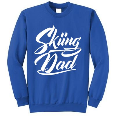 Skiing Dad Ski Skier Father Cute Gift Sweatshirt