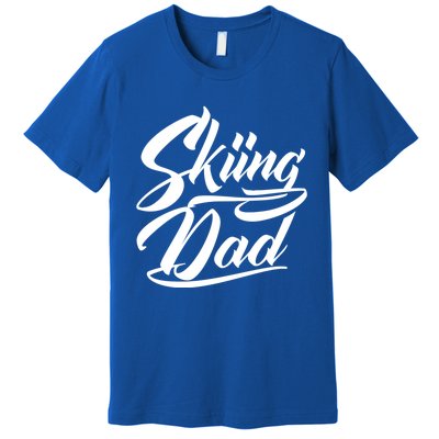 Skiing Dad Ski Skier Father Cute Gift Premium T-Shirt