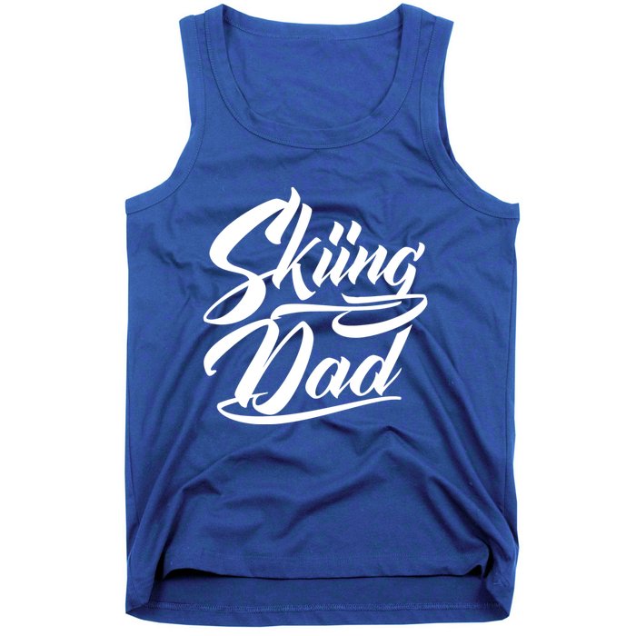 Skiing Dad Ski Skier Father Cute Gift Tank Top