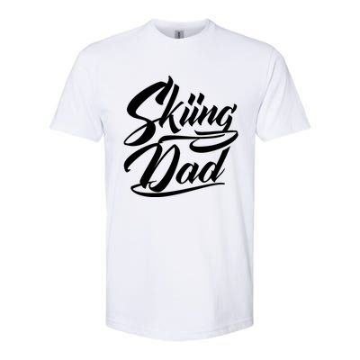 Skiing Dad Ski Skier Father Cute Gift Softstyle CVC T-Shirt