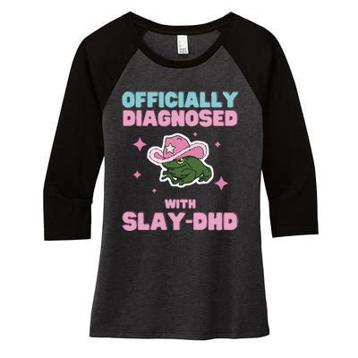 Slay Dhd Women's Tri-Blend 3/4-Sleeve Raglan Shirt