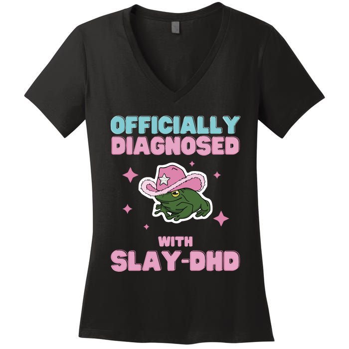 Slay Dhd Women's V-Neck T-Shirt