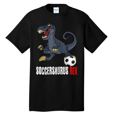 Soccer Dinosaur Soccersaurus For Boy And Girl Tall T-Shirt