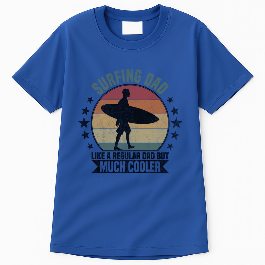 Surfing Dad Surfer Papa Funny Cool Gift Tall T-Shirt