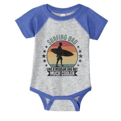 Surfing Dad Surfer Papa Funny Cool Gift Infant Baby Jersey Bodysuit