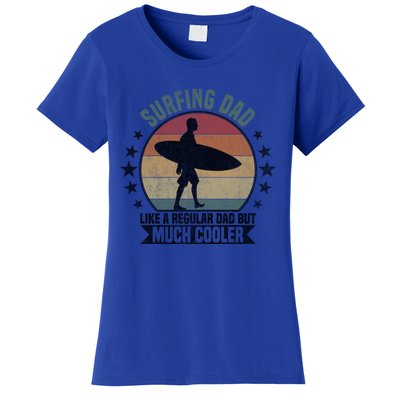 Surfing Dad Surfer Papa Funny Cool Gift Women's T-Shirt