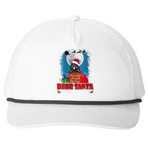 S Dear Santa Define Naughty Portuguese Water Dog Christmas Vneck Snapback Five-Panel Rope Hat