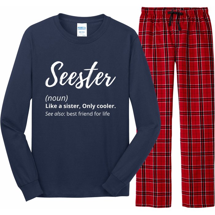 Seester Definition Seester Dictionary Best Sister Ever Gifts Long Sleeve Pajama Set