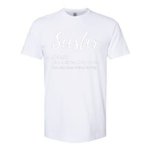 Seester Definition Seester Dictionary Best Sister Ever Gifts Softstyle CVC T-Shirt