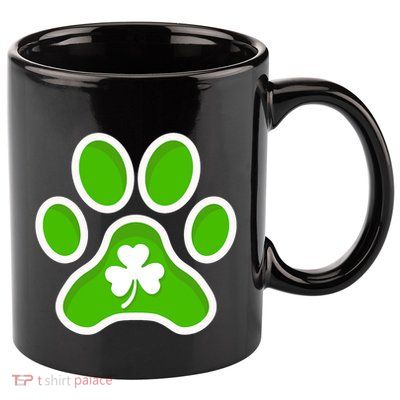 Shamrock Dog St. Patrick's Day 11oz C Handle Ceramic Mug