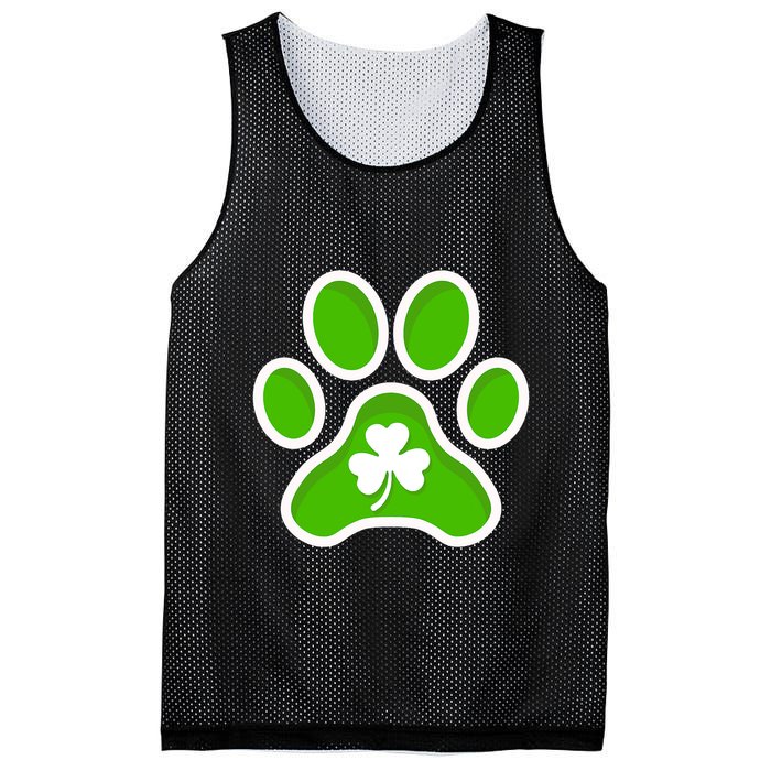 Shamrock Dog St. Patrick's Day Mesh Reversible Basketball Jersey Tank