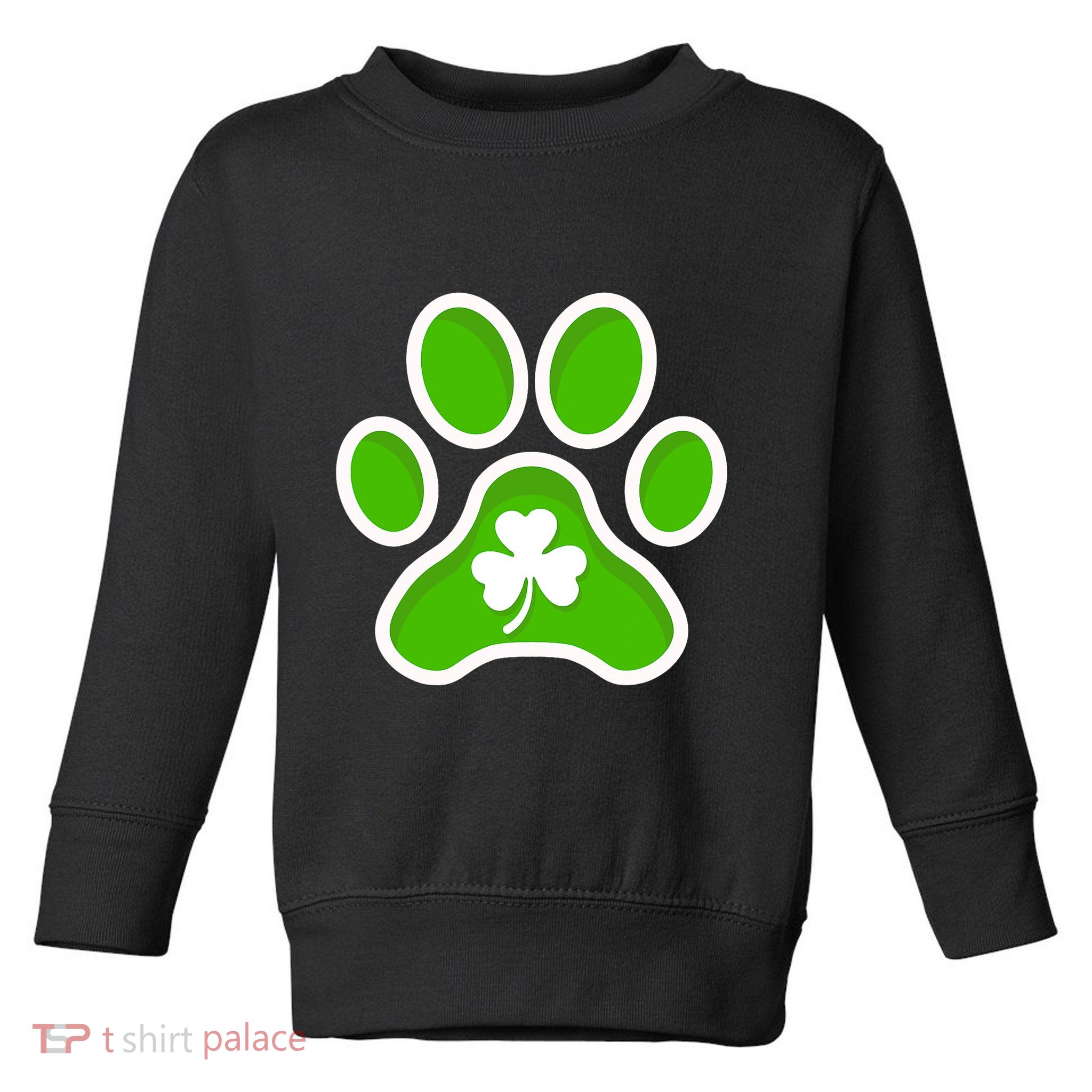 Shamrock Dog St. Patrick's Day Toddler Sweatshirt