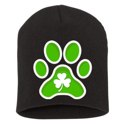 Shamrock Dog St. Patrick's Day Short Acrylic Beanie