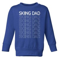 Skiing Dad Slopes Skier Winter Sports Ski Father Daddy Papa Gift Toddler Sweatshirt