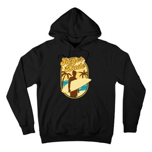 Surfer Dude Surfing Surfboarding Lover Sunset Beach Waves Hoodie