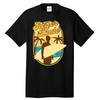 Surfer Dude Surfing Surfboarding Lover Sunset Beach Waves Tall T-Shirt