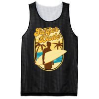 Surfer Dude Surfing Surfboarding Lover Sunset Beach Waves Mesh Reversible Basketball Jersey Tank