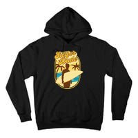 Surfer Dude Surfing Surfboarding Lover Sunset Beach Waves Tall Hoodie