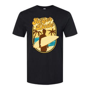 Surfer Dude Surfing Surfboarding Lover Sunset Beach Waves Softstyle CVC T-Shirt